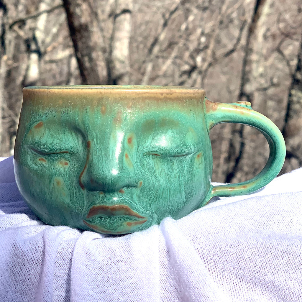 Serene Face Mug / Malachite